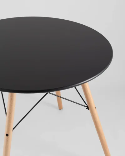 Стол круглый EAMES DSW NEW D=80, черный УТ000039067 Stool Group столешница чёрная из мдф фото 6