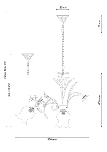 Люстра подвесная Fiori di rose 184.8.1 Lucia Tucci белая на 9 ламп, основание голубое в стиле прованс флористика фото 2 Люстра подвесная Fiori di rose 184.8.1 Lucia Tucci белая на 9 ламп, основание голубое в стиле прованс флористика фото 2