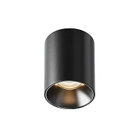 Светильник накладной LED Alfa LED C064CL-8W3K-RD-B Maytoni чёрный на 1 лампу, основание чёрное в стиле современный хай-тек круглый