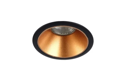 Светильник точечный CLT 052C BL-GO Crystal Lux чёрный золотой на 1 лампу, основание чёрное в стиле современный фото 2