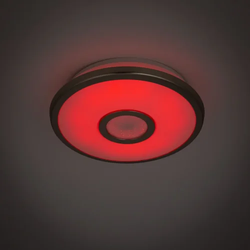 Светильник потолочный LED с пультом Старлайт Смарт CL703A11G Citilux белый 1 лампа, основание хром в стиле современный хай-тек с пультом яндекс алиса голосовое управление фото 6
