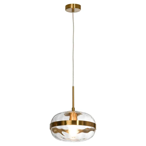 Светильник подвесной LSP-8511 Lussole прозрачный 1 лампа, основание бронзовое в стиле современный 
