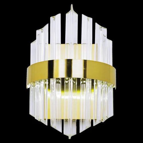 Бра Нимб LED LAMPS 81103/1W Natali Kovaltseva прозрачный на 1 лампу, основание золотое в стиле современный фото 2