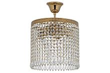 Люстра хрустальная потолочная Cremono E 1.2.25.100 G Dio D'Arte прозрачная без плафона на 4 лампы, основание жёлтое золотое в стиле классический Люстра хрустальная потолочная Cremono E 1.2.25.100 G Dio D'Arte прозрачная без плафона на 4 лампы, основание жёлтое золотое в стиле классический