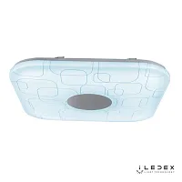 Светильник потолочный LED с пультом Cube Cube-60W-Square-Entire iLedex белый 1 лампа, основание белое в стиле современный хай-тек с пультом