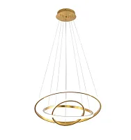 Люстра подвесная LED Janina APL.018.13.60 Aployt бронзовая на 1 лампа, основание бронзовое в стиле современный кольца
