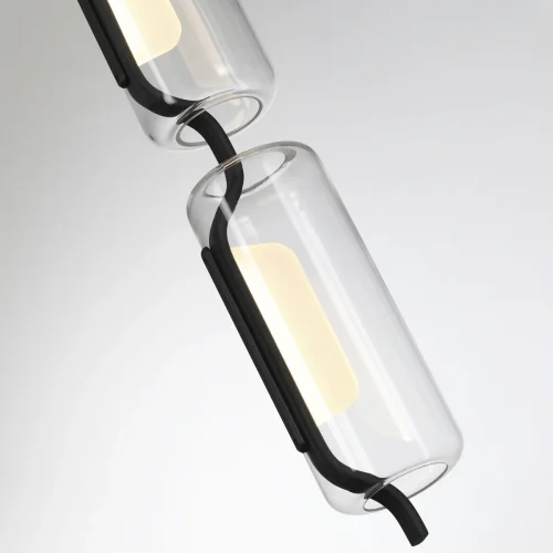 Светильник подвесной LED Kavia 5003/20L Odeon Light прозрачный 1 лампа, основание чёрное в стиле современный  фото 5