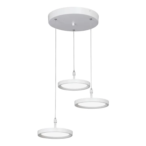 Светильник подвесной LED V4603-0/3S Vitaluce без плафона на 1 лампу, основание белое в стиле хай-тек каскад Светильник подвесной LED V4603-0/3S Vitaluce без плафона на 1 лампу, основание белое в стиле хай-тек каскад