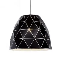 Светильник подвесной Dukka LDP 7415-1 (BK) Lumina Deco чёрный 1 лампа, основание чёрное в стиле современный 