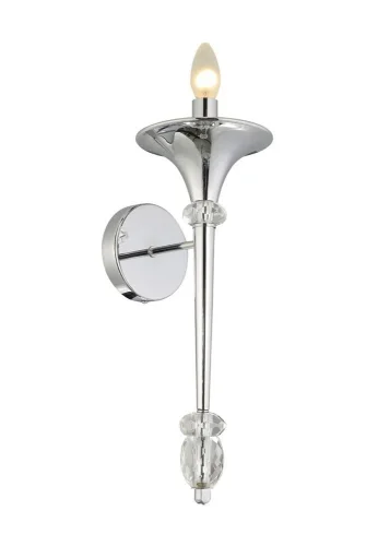 Бра MIRACLE AP1 CHROME Crystal Lux без плафона на 1 лампу, основание хром в стиле современный 