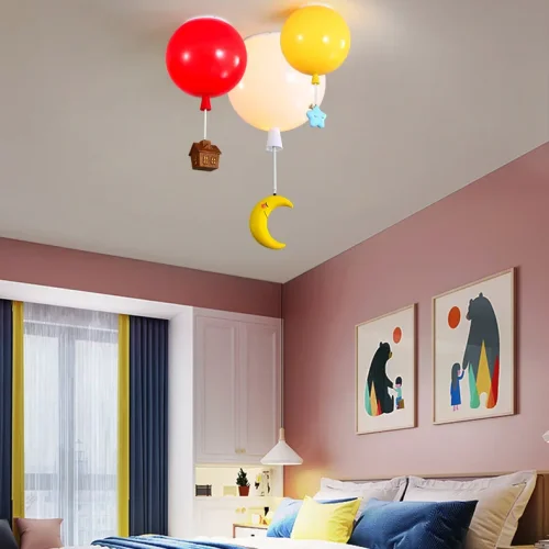 Светильник потолочный BLOW A D30 208180-23 ImperiumLoft жёлтый на 1 лампу, основание синее в стиле современный фото 3
