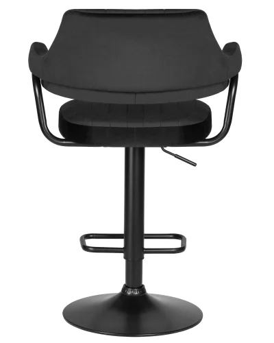 Стул барный набор 2 шт. SET-2 5019_BlackBase-LM CHARLY BLACK, цвет сиденья черный велюр (MJ9-101), цвет основания черный Dobrin, /велюр, ножки/металл/чёрный, размеры - 990*1200***610*540 фото 6 Стул барный набор 2 шт. SET-2 5019_BlackBase-LM CHARLY BLACK, цвет сиденья черный велюр (MJ9-101), цвет основания черный Dobrin, /велюр, ножки/металл/чёрный, размеры - 990*1200***610*540 фото 6