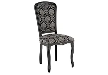 Деревянный стул Клето патина серебро / черный 309305 Woodville, чёрный/ткань, ножки/массив бука/чёрный, размеры - ****500*540