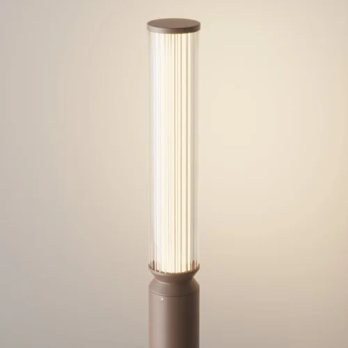 Парковый светильник LED Lit O593FL-L12BR3K Maytoni уличный IP65 коричневый 1 лампа, плафон белый в стиле хай-тек современный LED фото 7