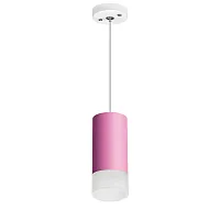 Светильник подвесной Rullo RP43231 Lightstar розовый 1 лампа, основание белое розовое в стиле современный 