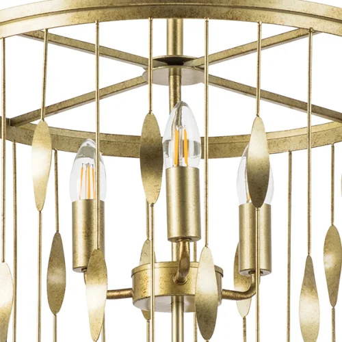 Светильник подвесной Firenze 725163 Lightstar золотой 6 ламп, основание золотое в стиле арт-деко  фото 3