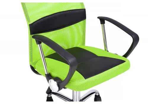 Компьютерное кресло ARANO зеленое 1488 Woodville, зелёный/ткань искусственная кожа, ножки/металл/хром, размеры - *1320***650*650 фото 7
