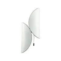Бра с выключателем Silk 7067/2W Odeon Light белый на 2 лампы, основание белое в стиле хай-тек Бра с выключателем Silk 7067/2W Odeon Light белый на 2 лампы, основание белое в стиле хай-тек