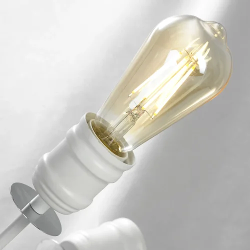 Люстра подвесная лофт Elmira GRLSP-8205 Lussole без плафона на 18 ламп, основание белое в стиле современный  фото 6