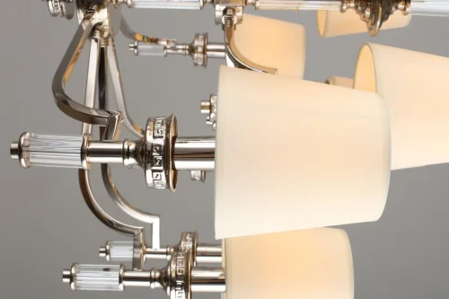 Люстра подвесная Dimaro OML-87803-15 Omnilux бежевая на 15 ламп, основание хром в стиле классический фото 6