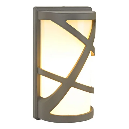 Настенный светильник 551/1А Escada уличный IP44 серый 1 лампа, плафон белый в стиле современный E27