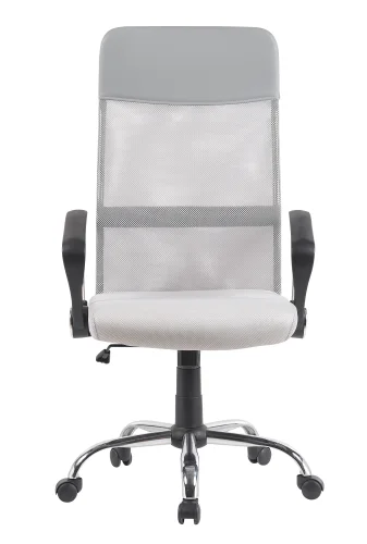 Кресло офисное TopChairs Benefit NEW, серое NC УТ000041622 Stool Group, серый/ткань сетка, ножки/металл/чёрный, размеры - ***** фото 2