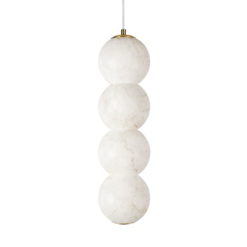 Светильник подвесной ЛЕД Бидз / Beads 10530/4P LOFT IT бежевый на 1 лампу, основание бронзовое в стиле современный фото 3