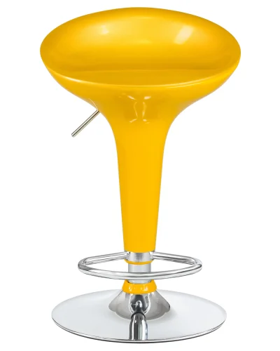 Стул барный 1004-LM BOMBA,  цвет сиденья желтый, цвет основания хром Dobrin, жёлтый/, ножки/металл/хром, размеры - 660*880***430*360 фото 6