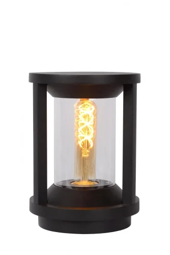 Ландшафтный светильник Cadix 15804/22/30 Lucide уличный IP65 чёрный 1 лампа, плафон чёрный прозрачный в стиле современный E27