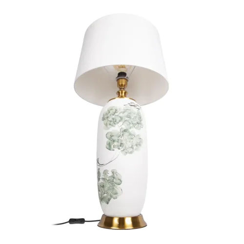 Настольная лампа Serene 10285T LOFT IT белая 1 лампа, основание зелёное белое керамика в стиле классический современный  фото 3