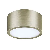 Светильник накладной Zolla 213911 Lightstar бронзовый белый 1 лампа, основание бронзовое в стиле хай-тек круглый
