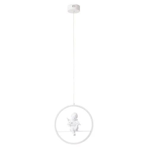 Светильник подвесной LED Paradise A6065SP-1WH Arte Lamp белый 1 лампа, основание белое в стиле хай-тек ангел кольца