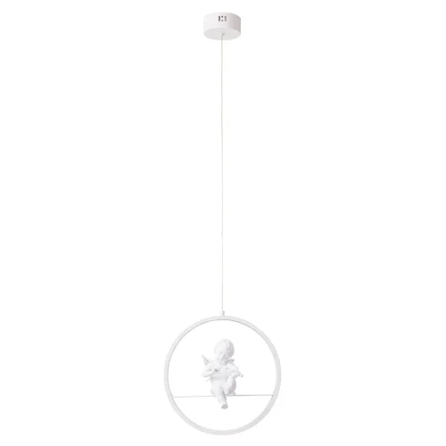 Светильник подвесной LED Paradise A6065SP-1WH Arte Lamp белый на 1 лампу, основание белое в стиле хай-тек ангел кольца