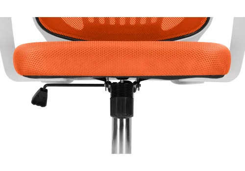 Компьютерное кресло Ergoplus orange / white 15373 Woodville, оранжевый/ткань, ножки/металл/хром, размеры - *940***610* фото 9
