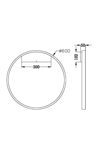 Бра LED Rim MOD058WL-L35B3K Maytoni чёрный на 1 лампу, основание чёрное в стиле минимализм хай-тек современный кольца фото 4