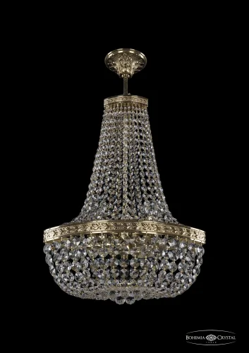 Светильник потолочный 19283/H2/35IV G Bohemia Ivele Crystal прозрачный 2 лампы, основание золотое в стиле классический sp
