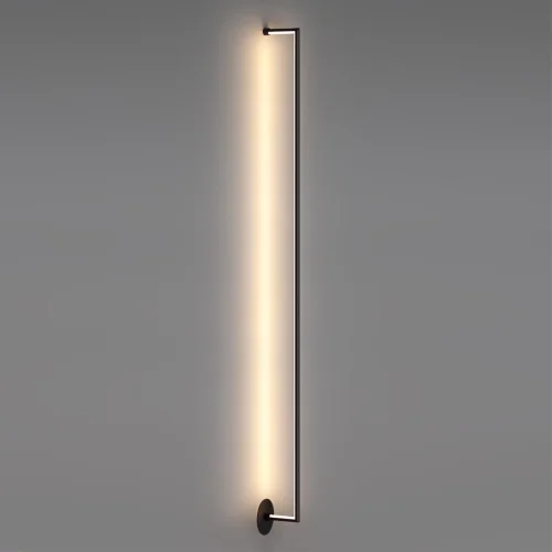 Бра LED Teo 7022/18WL Odeon Light чёрный на 1 лампу, основание чёрное в стиле минимализм отражённый свет фото 4