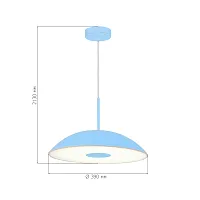 Светильник подвесной LED Lid SL6128.703.01 ST-Luce голубой на 1 лампу, основание голубое в стиле минимализм 