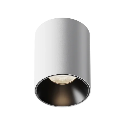 Светильник накладной LED Alfa LED C064CL-12W4K-RD-WB Maytoni белый на 1 лампу, основание белое в стиле хай-тек современный круглый