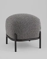 Пуф Стоун ткань букле тёмно-серый УТ000040004 Stool Group на 1 , основание в стиле современный 