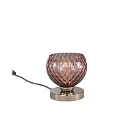 Настольная лампа P 10006/1 Reccagni Angelo фиолетовая 1 лампа, основание никель металл в стиле современный классический 