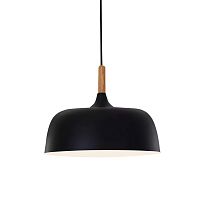 Светильник подвесной Bersa LDP 7024-320 BK+WT Lumina Deco чёрный 1 лампа, основание чёрное в стиле современный 