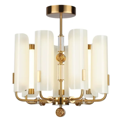 Люстра подвесная Lion 5467/35L Odeon Light белая коричневая на 1 лампу, основание античное бронза в стиле современный эклектика арт-деко фото 8