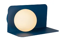 Бра Bonni 45200/01/35 Lucide белый 1 лампа, основание голубое в стиле винтаж современный с полкой