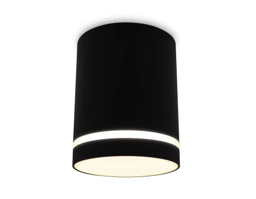Светильник накладной TN3204 Ambrella light чёрный 1 лампа, основание чёрное в стиле модерн круглый фото 3