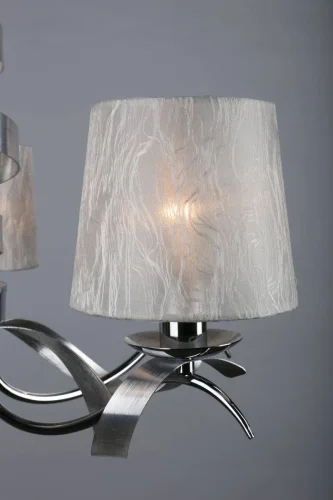 Люстра подвесная Frosinone OML-61703-05 Omnilux белая на 5 ламп, основание хром в стиле классический  фото 5