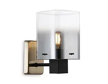 Бра LH57045 Ambrella light дымчатый на 1 лампу, основание чёрное в стиле классический 