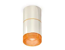 Светильник накладной Techno spot XS7405062 Ambrella light серебряный 1 лампа, основание серебряное в стиле хай-тек современный круглый