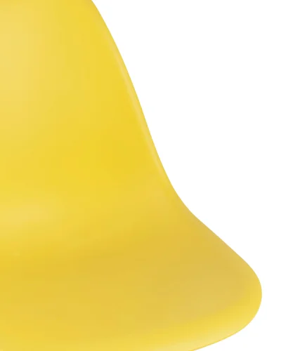 Стул EAMES, желтый, 4шт./уп. УТ000002355 Stool Group, жёлтый/пластик, ножки/дерево/коричневый, размеры - ****460*420 фото 7