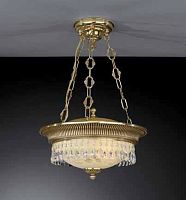 Люстра подвесная  PL 6316/3 Reccagni Angelo жёлтая на 3 лампы, основание золотое в стиле классический 